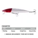 Señuelo Minnow Wobbler Crankbait flotante para perca y carpa - imagen 5