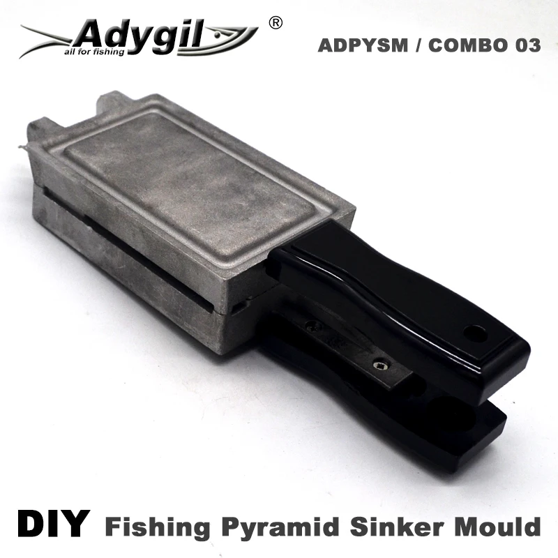 Adygil Molde de plomo piramidal pesca marina resistente – 4 cavidades