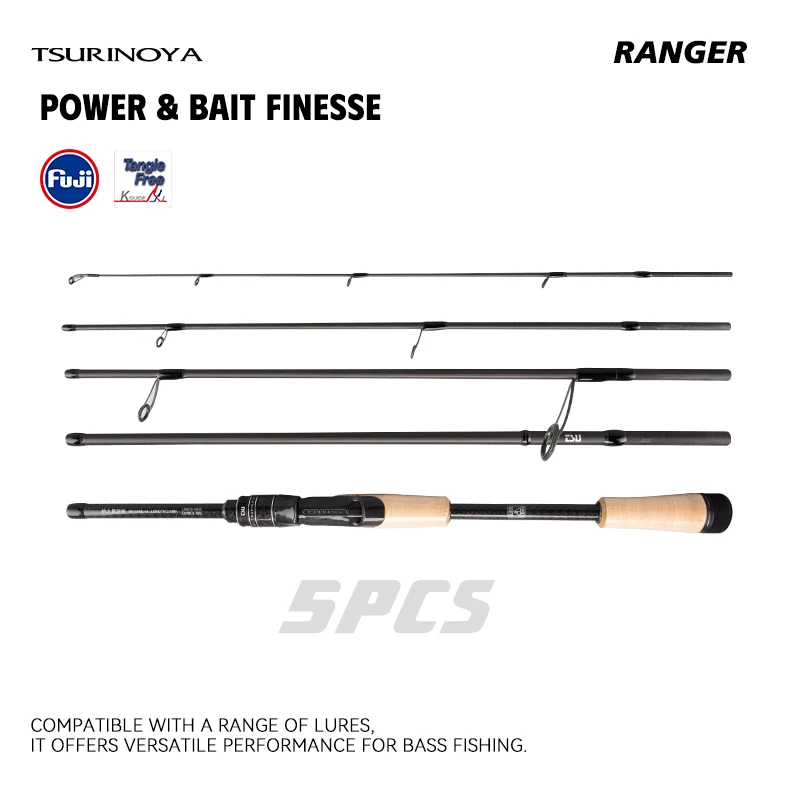 Caña TSURINOYA Power&BFS Ranger – Acción Guide spinning y casting