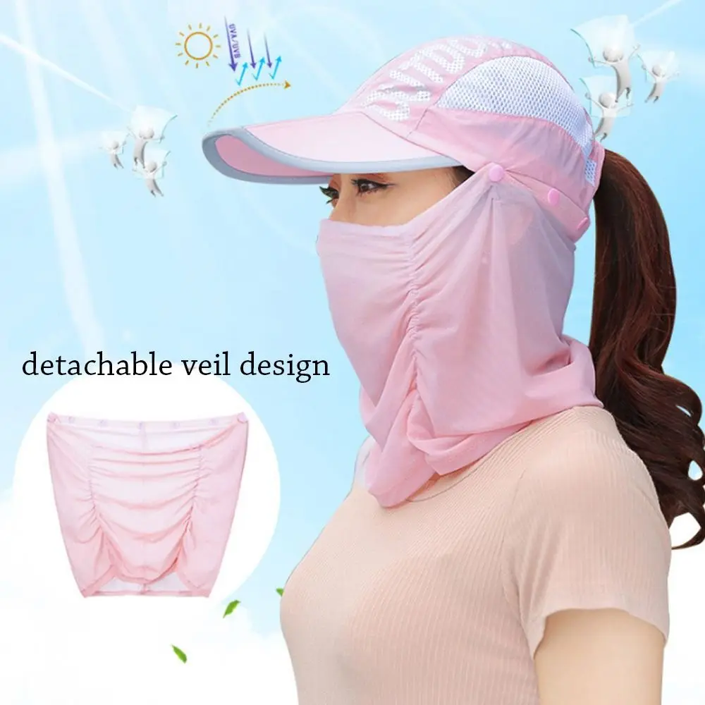 Gorra de playa UV con ala ancha desmontable y protección cuello - imagen 5
