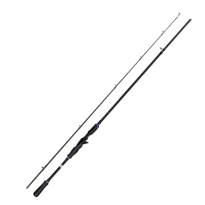 Caña de pesca de fibra de vidrio con puntera para señuelos - imagen 2