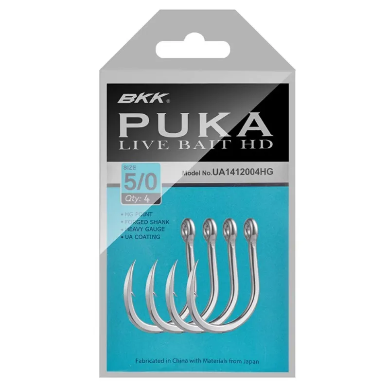 BKK PUKA Anzuelos Jigging con Cebo Vivo - Pesca Deportiva