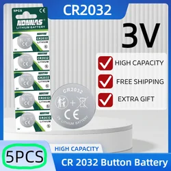 Batería de litio CR2032 3V para reloj, control remoto y calculadora