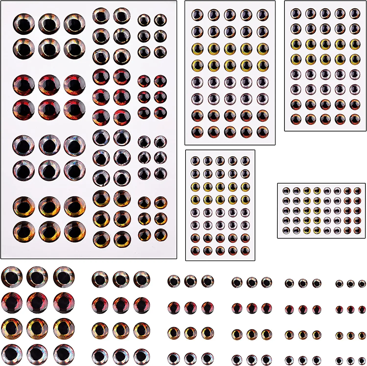 Ojos de señuelo 4D realistas – Ideal para cebo y mosca