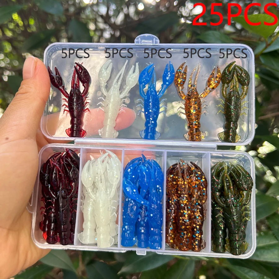 Swimbait de vinilo con pinza de langosta para bass, lucio y trucha - imagen 3