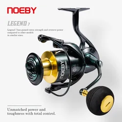 Carrete Spinning Noeby 3000-6000 – 5.2:1 aleación Zinc para lubina