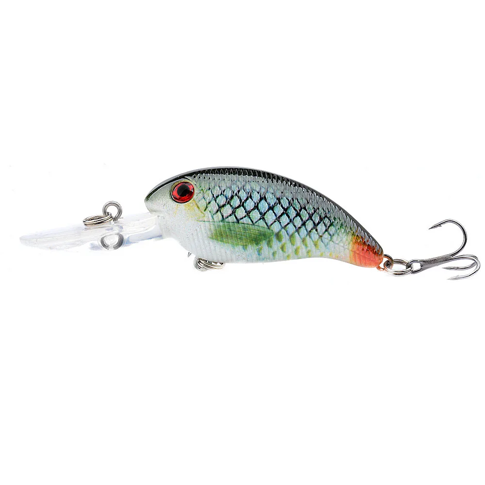 Crankbait Minnow flotante negro para trucha y lubina, jerkbait - imagen 5
