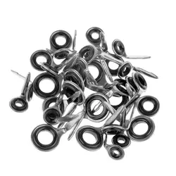 Kit punteras ovaladas acero inoxidable para reparación cañas de pescar