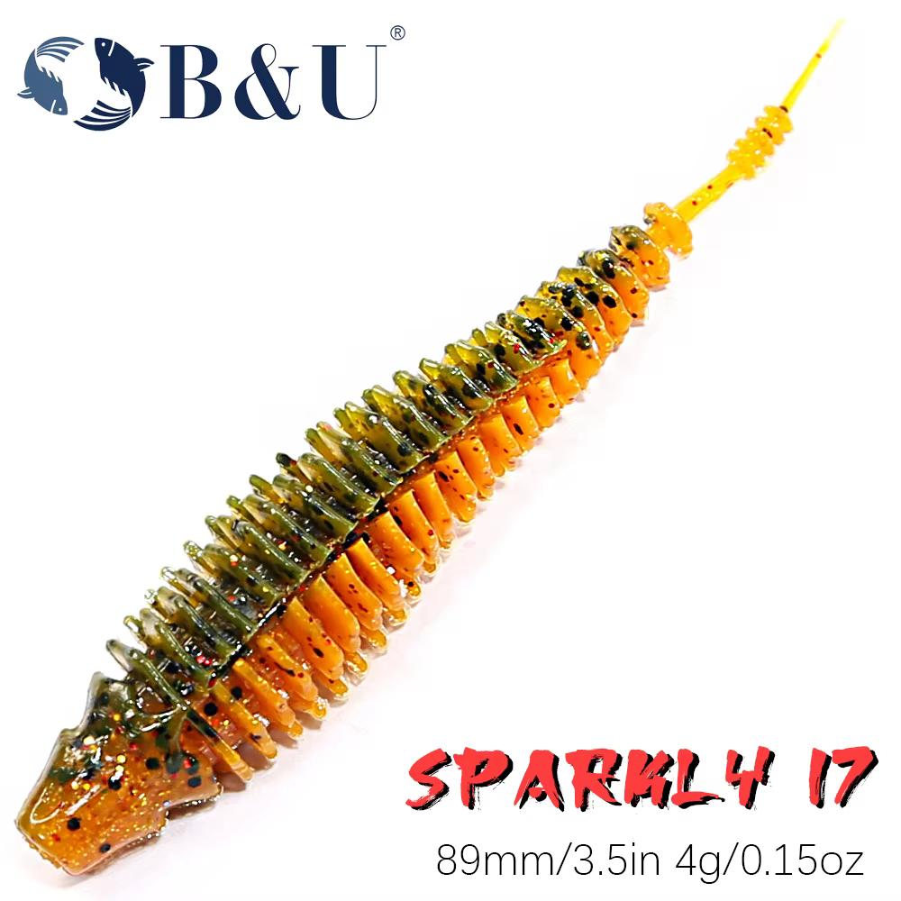 B&U Senko 8,9 cm – Vinilo para drop shot, lubina y perca