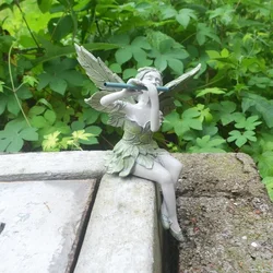 Estatua de jardín Hada Flautista Resina
