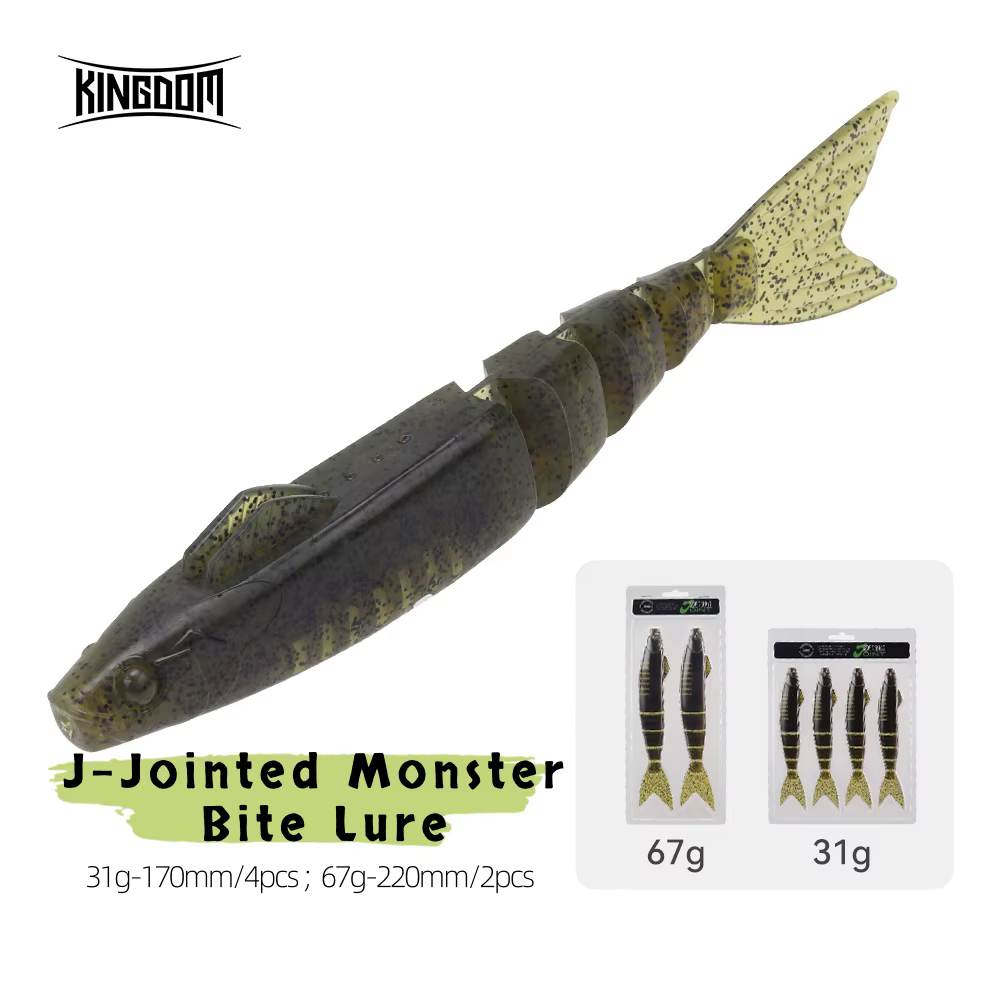Señuelo Blando Articulado Kingdom – 170mm y 220mm para Lubina y Lucio - imagen 2