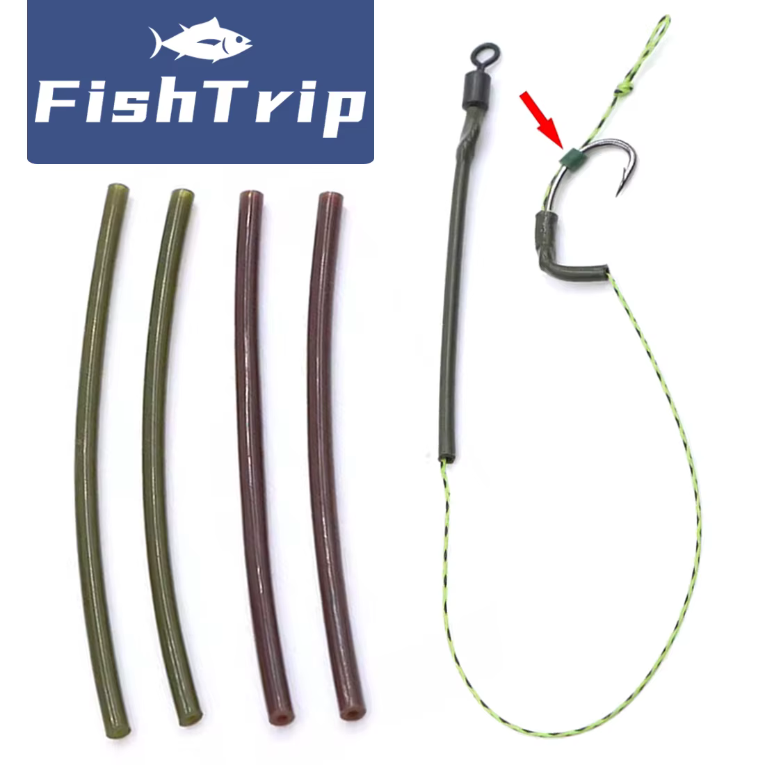 Tubo retráctil Ronnie Rig FishTrip – Silicona mate