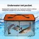 Cubo plegable para peces vivos en el mar con red - imagen 2