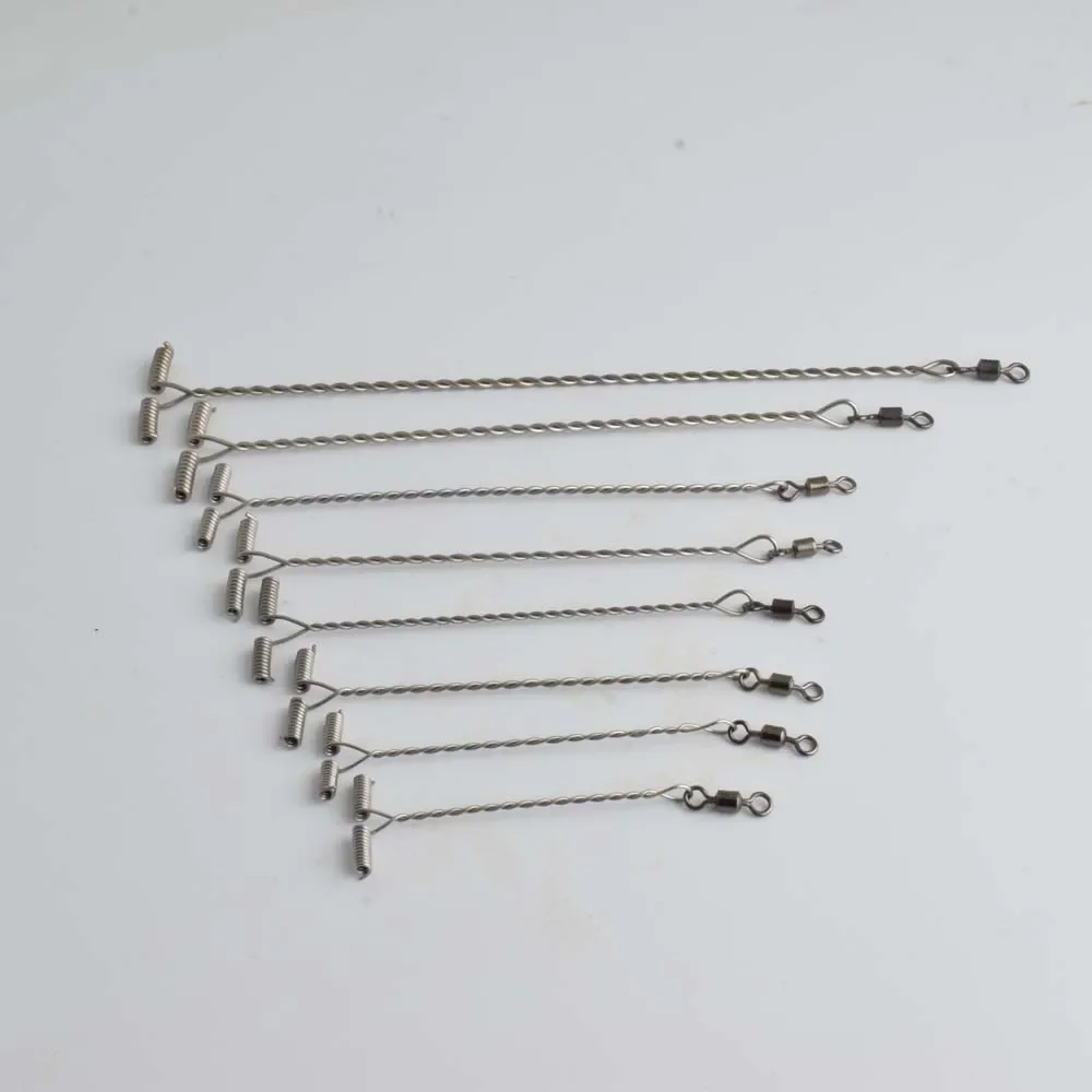 Giros T-snap de acero para pesca con cuerda retorcida - imagen 5