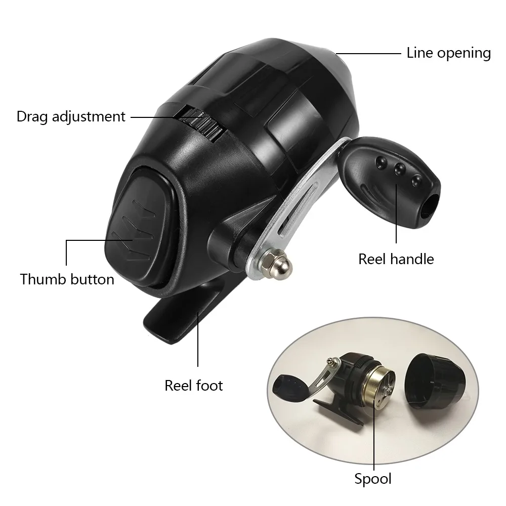 Carrete Spincast cerrado metal ABS para lanzar y enrollar - imagen 3