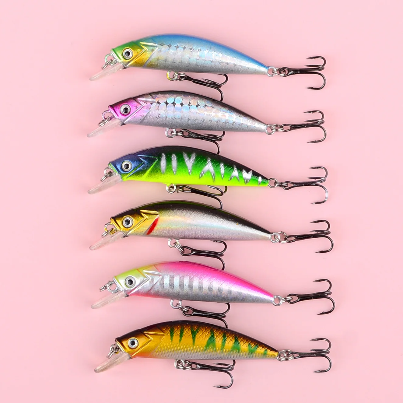Crankbait sumergible de plástico duro para trucha y lubina - imagen 4