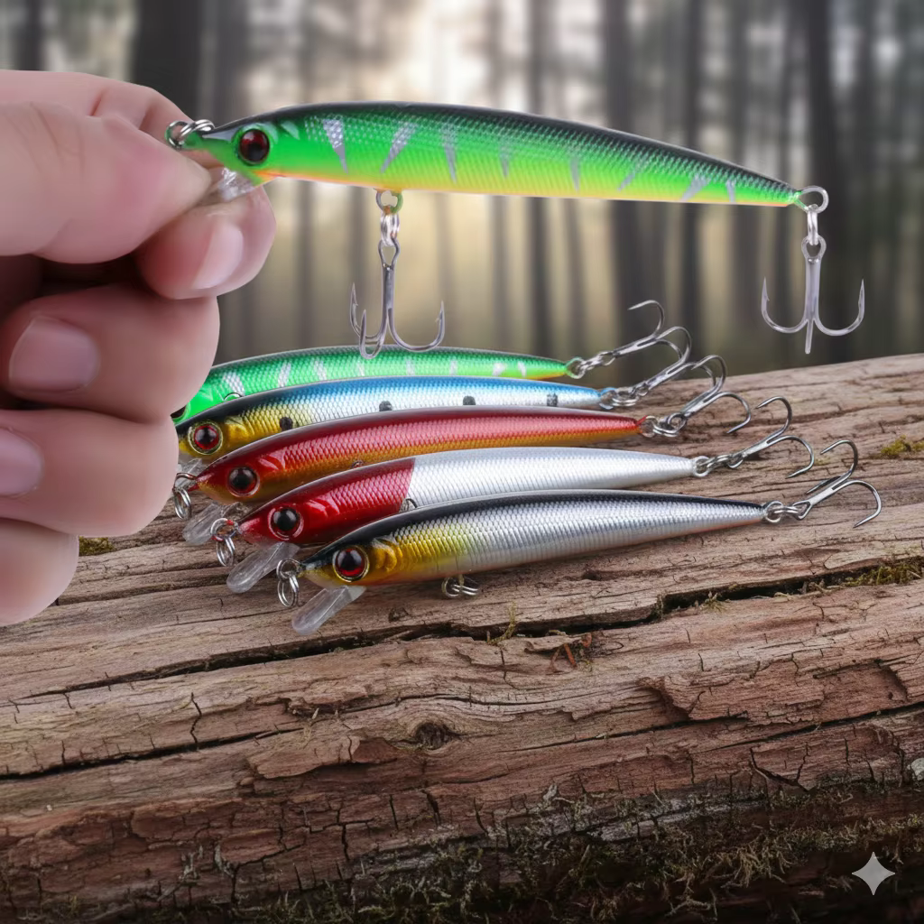 Señuelo Minnow Wobbler – Cebo duro hundimiento para lubina y lucio - imagen 2