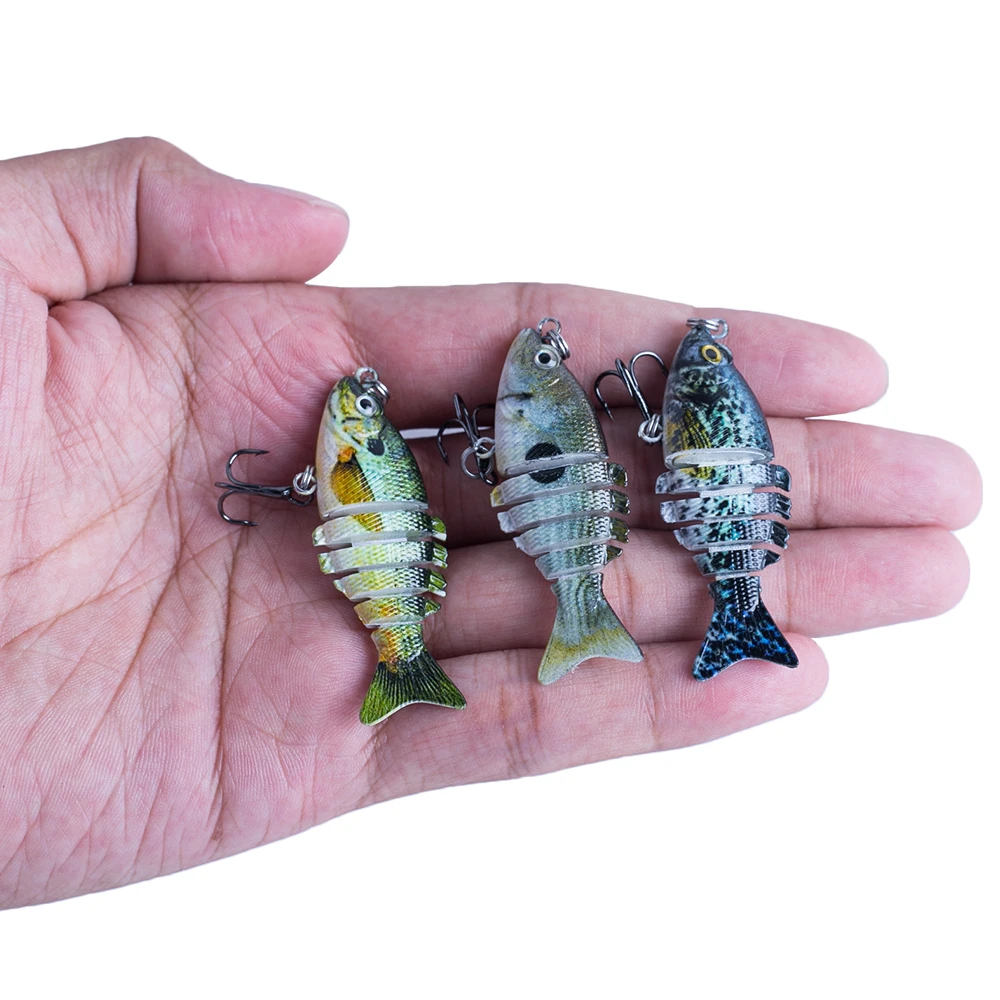 Crankbait multiarticulado realista – Señuelo wobbler para pesca - imagen 3