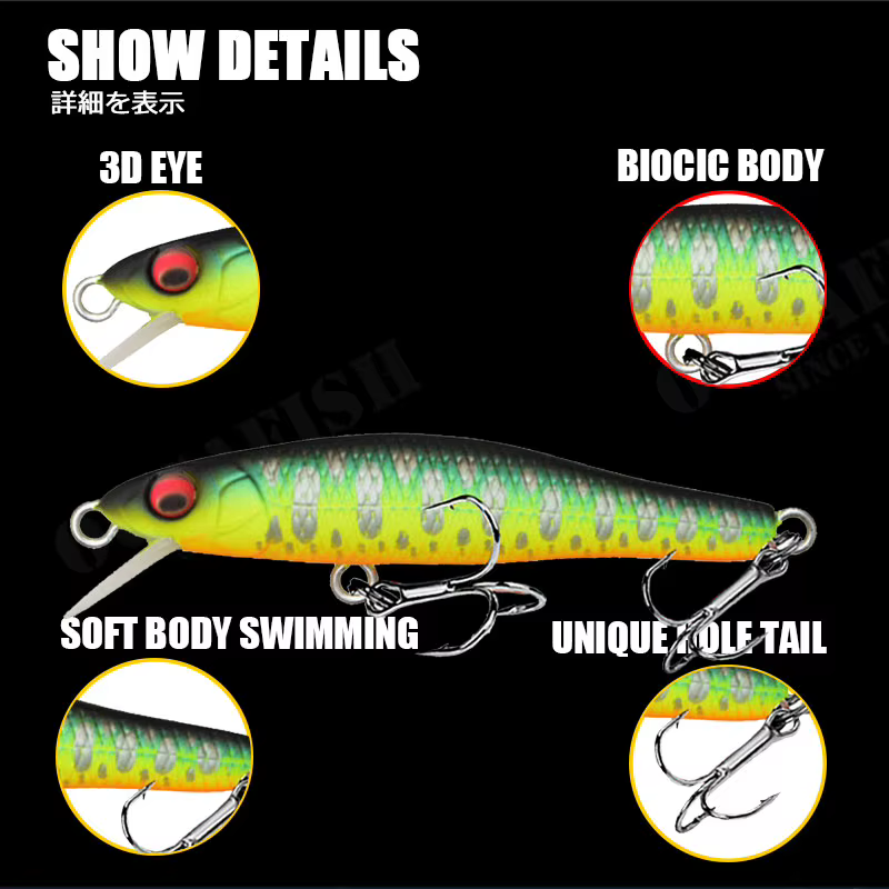 Minnow 58mm 3,9g – Cebo artificial para lubina - imagen 3