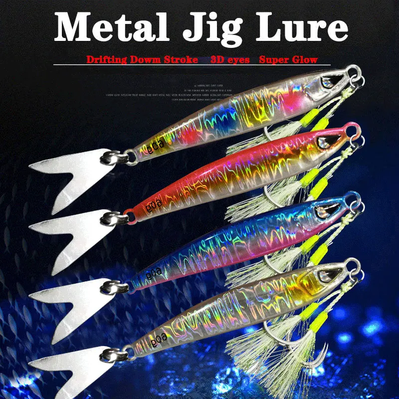 Señuelo jig rápido con acabado brillante para jigging