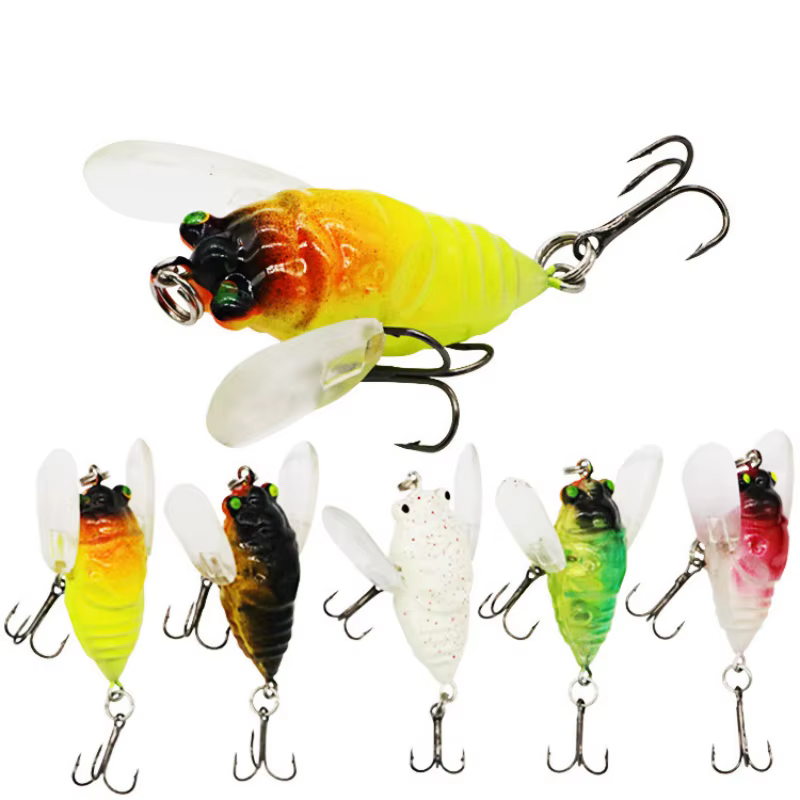 Señuelo duro para pesca en agua dulce - imitación insectos de acción - imagen 2