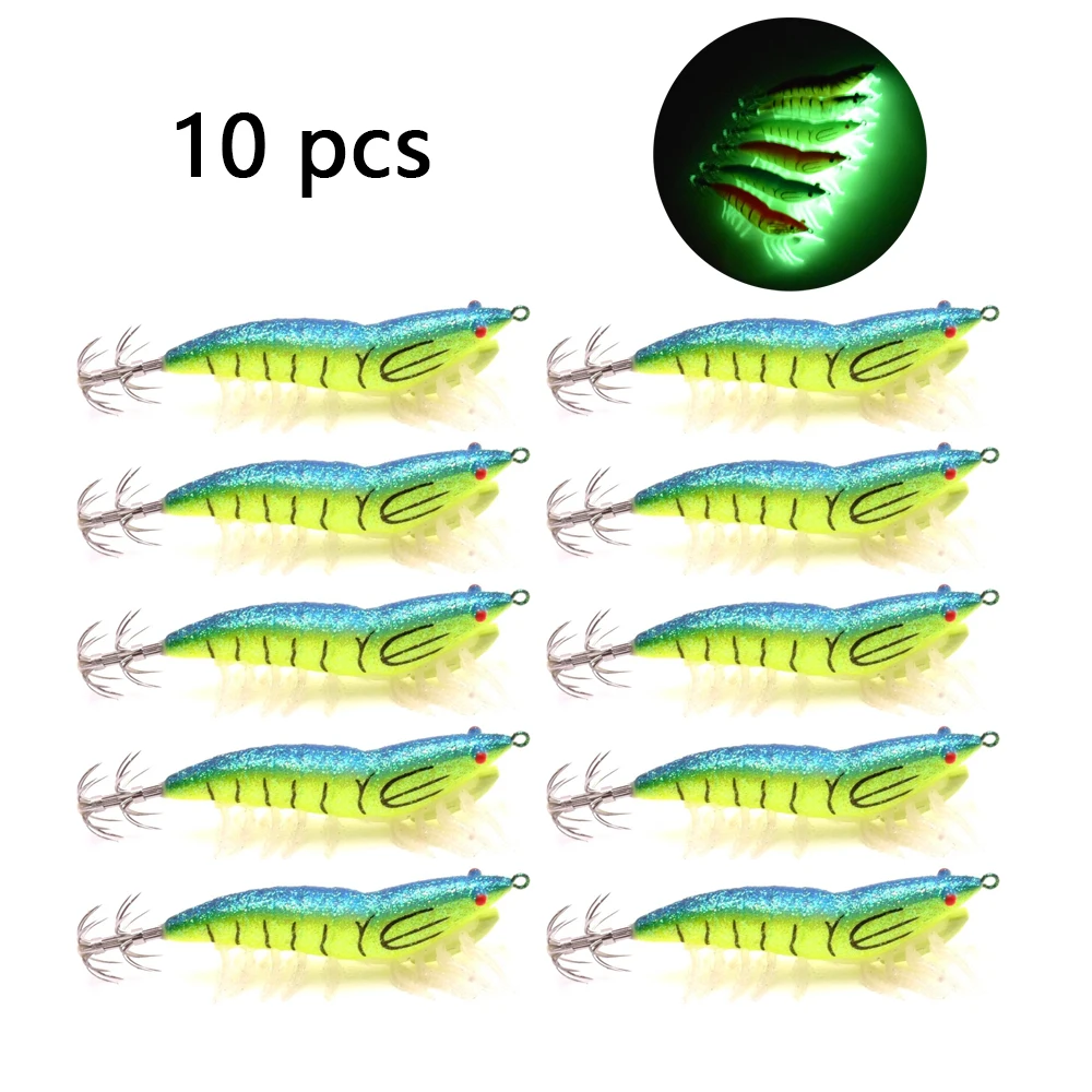 Variantes de color y forma del cebo