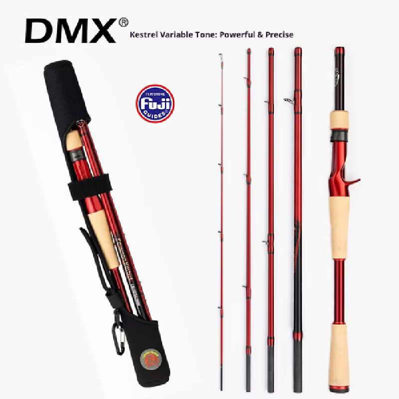 Caña de spinning DMX Viaje – 5 tramos 2,08 m ultrarrápida 99 g