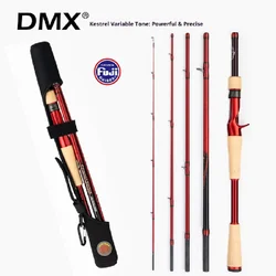 Caña de spinning DMX Viaje – 5 tramos 2,08 m ultrarrápida 99 g
