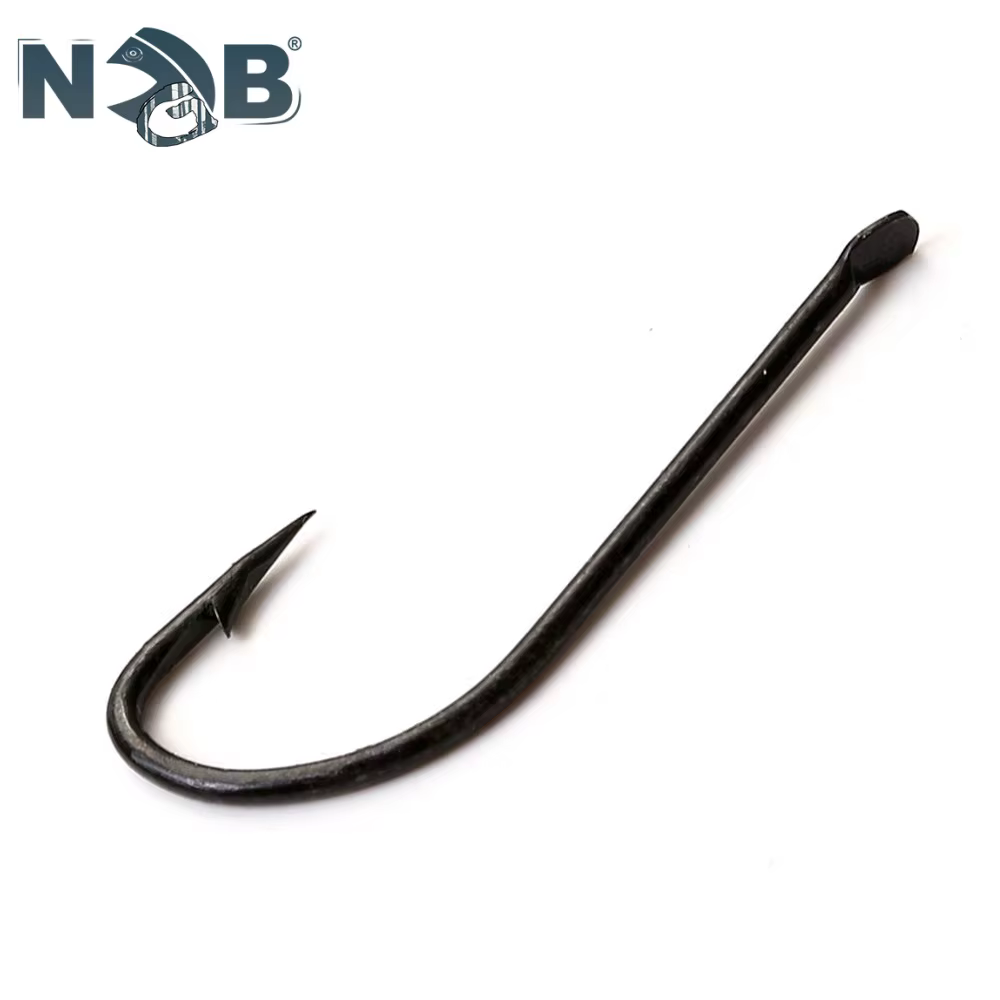 Anzuelos de Carpa NGB 2515BL – Vástago largo de acero al carbono - imagen 2
