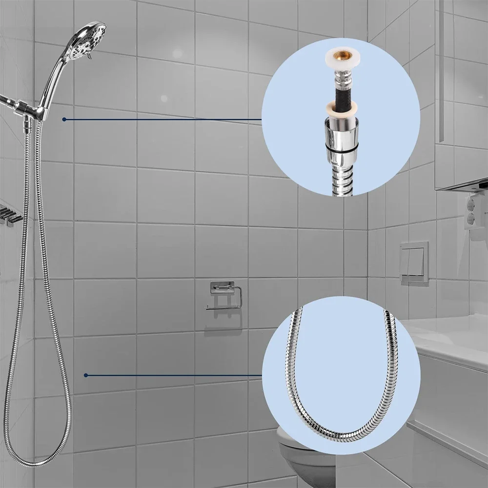 Manguera de Ducha Flexible – Acero Inoxidable Extensible 1,5-3m - imagen 5