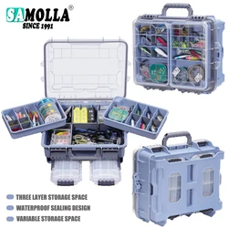 Samolla Caja Aparejos de Pesca Impermeable Portatil Gran Capacidad