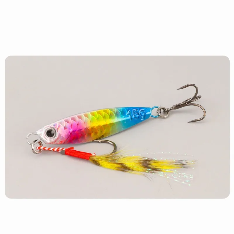 Cuchara metálica para jigging en agua salada para lubina