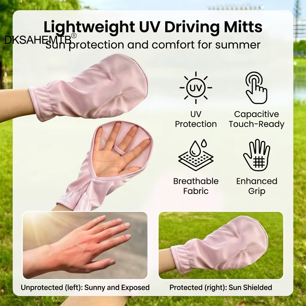 Guantes sin dedos UV transpirables para pesca y conducción mujer - imagen 2