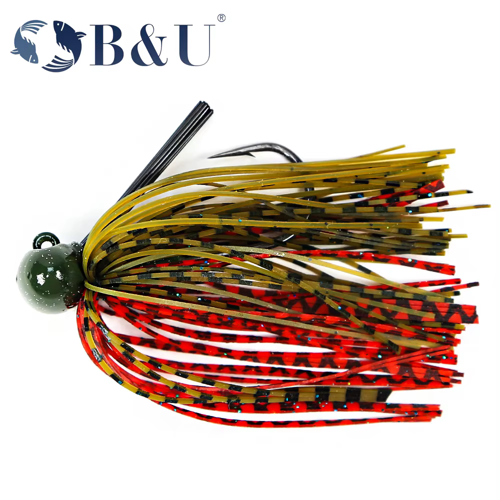 B & U Football Jig – Señuelo para lubina con anzuelo afilado y acción vibrante