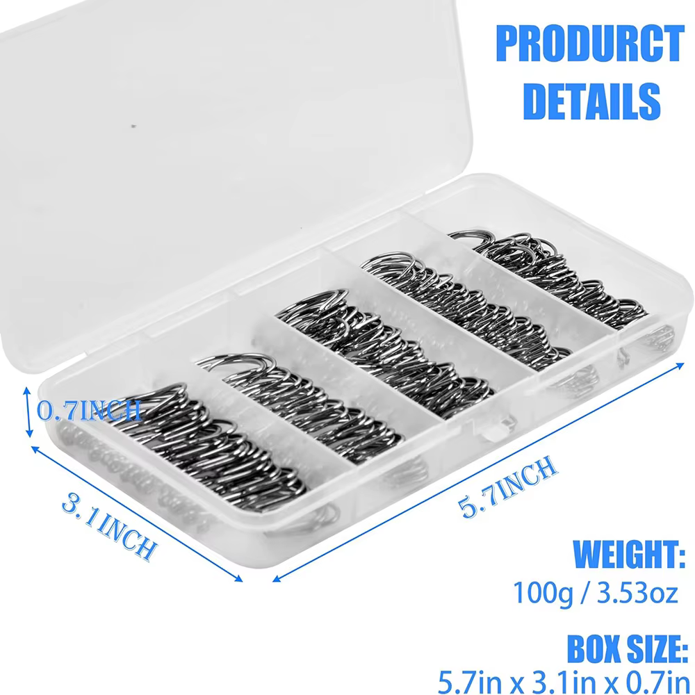 Anzuelos Circulares Acero Carbono – Pack para lubina y trucha - imagen 5