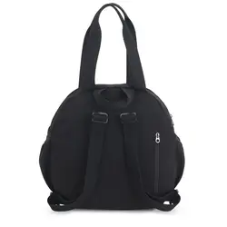 Mochila de viaje Oxford retro gran capacidad estilo universitario negra