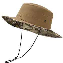 Sombrero Bucket Hat Plegable Bassdash UPF50+ para pesca y safari