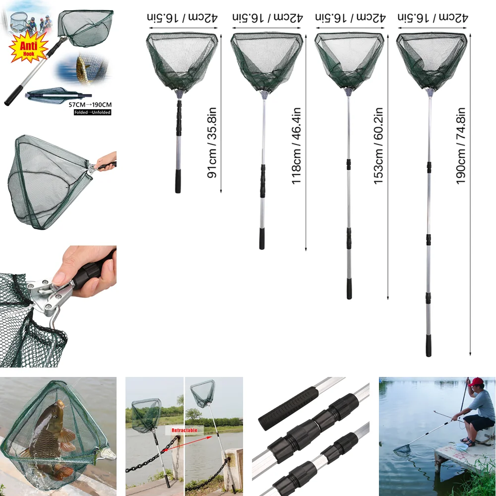 Red de aterrizaje extensible 190cm – Plegable agua dulce y salada - imagen 3