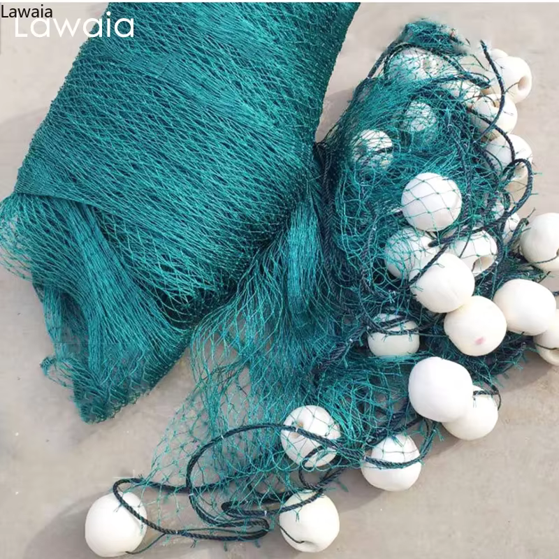 Lawaia Red de Pesca Verde con Plomo y Flotadores – Arrastre - imagen 2