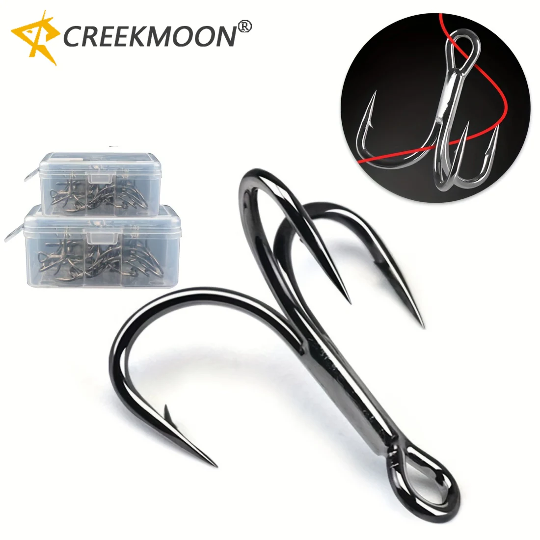 Anzuelos triples con púas redondas para surfcasting en agua salada - imagen 4