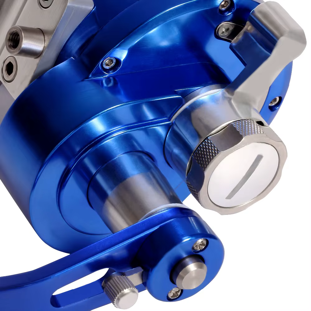 Carrete Jigging Agua Salada 2 Velocidades Palanca Mecanizado CNC - imagen 3