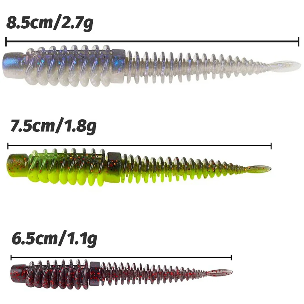 Señuelos blandos de silicona con sabor a pescado para carpa - imagen 2