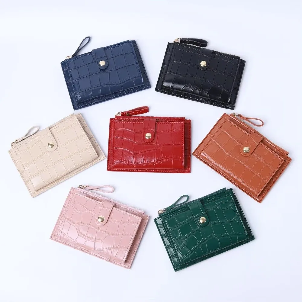 Cartera ultrafina de PU para mujer, con ranuras y monedero - imagen 5