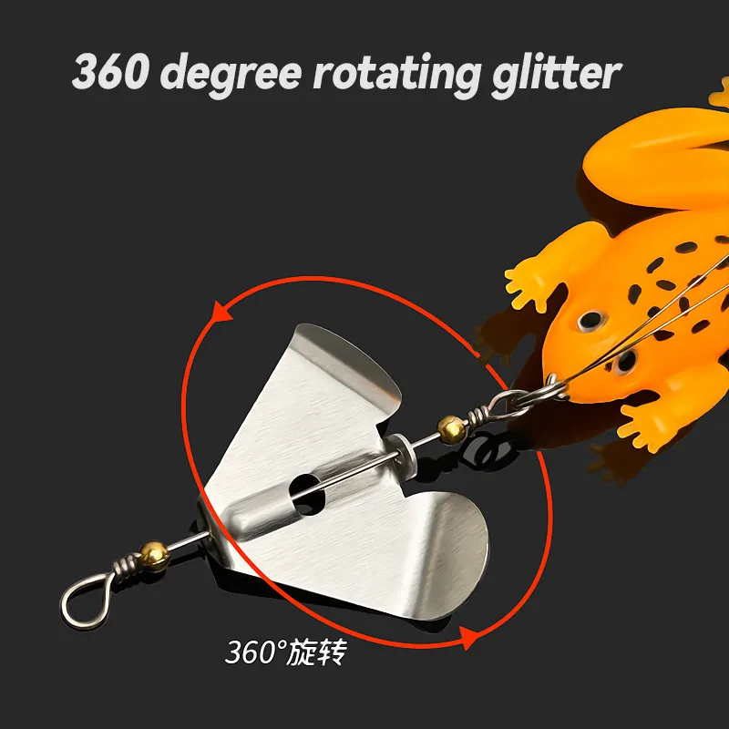 BAZOOKA Señuelo rana swimbait con anzuelo metálico para lucio - imagen 2