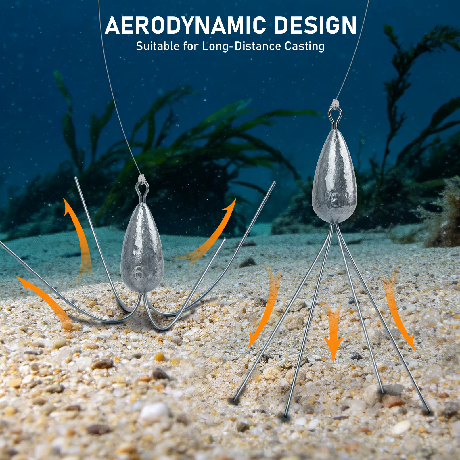 Plomos THKFISH Anti-toque Fondo para Pesca de Superficie en Agua Dulce - imagen 5