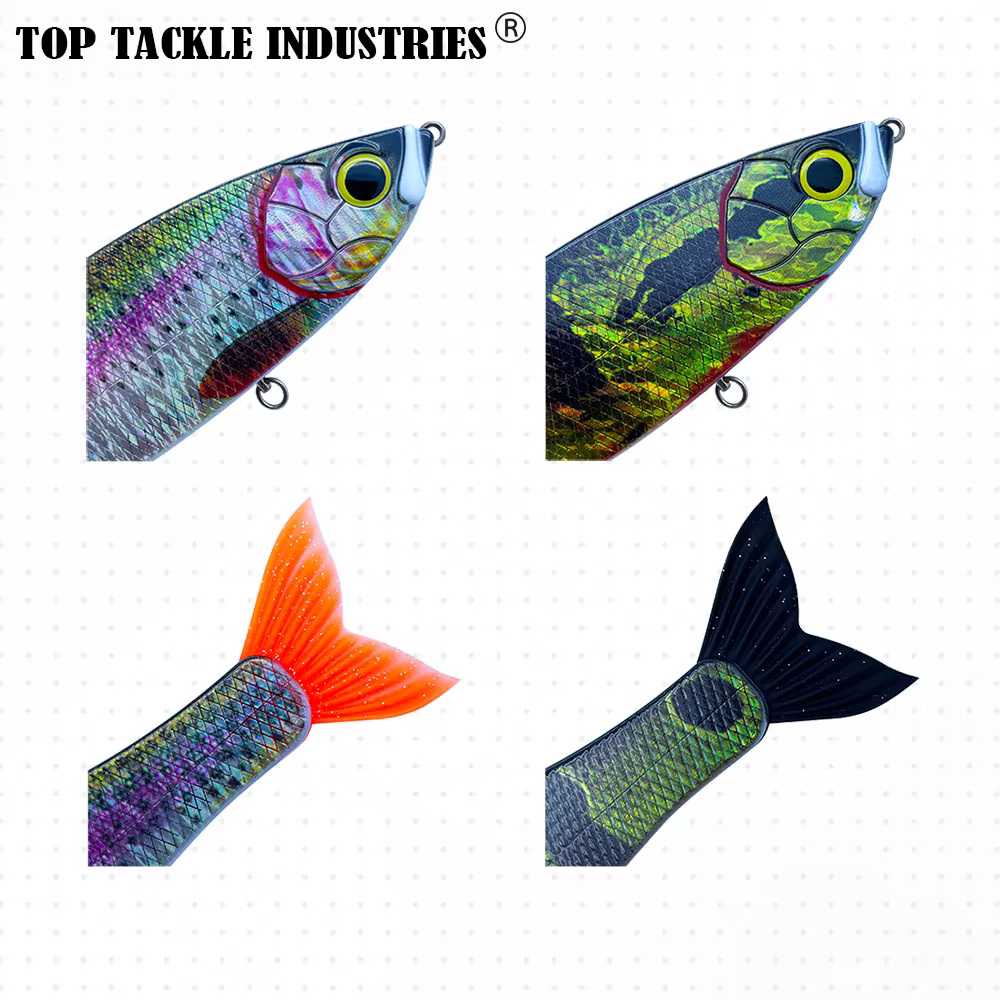 Swimbait Topwater Articulado con Giro Completo para lubina muy precisa - imagen 5