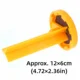 Reparación puntas taco billar plástico amarilla con abrazadera - imagen 3