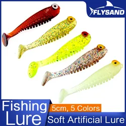 Señuelo FLYSAND Pez 5cm – Silicona blanda para depredadores
