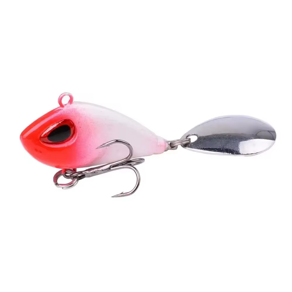 VIB metálico de hundimiento – Crankbait giratorio para lubina