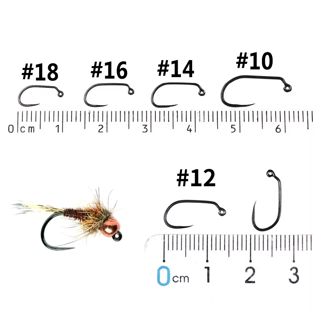 Anzuelo sin púas Bimoo Jig Fly – Para ninfa de trucha - imagen 5
